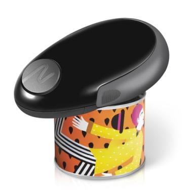 Imagem de Abridor de lata elétrico, abridor de latas automático sem mãos para latas de quase tamanho, abridores de latas com bordas lisas para cozinha, utensílio de cozinha ideal para idosos e artríticos