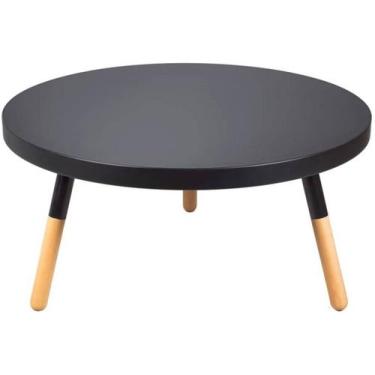 Imagem de Mesa de Centro Bolonha em MDF Cor Preta - 29732 - Sun House
