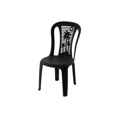 Imagem de Kit Cadeira Coqueiro Plásticas Jardim Bar (Preto - 1UN)
