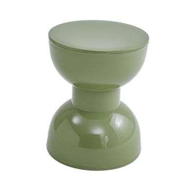 Imagem de WeiLaiKeQi Mesa lateral pequena para móveis internos, trocador de sapatos, mesa de centro minimalista e suave para sofá, cadeira e porta, Verde Acinzentado