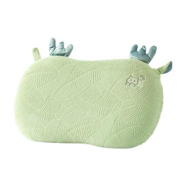 Imagem de Fenteer Travesseiro Cervical Macio, Removível, Ergonômico e Fofo para Apoio do Pescoço, Ideal para Quem Dorme de Lado, com Espuma Viscoelástica, para Ombros e, Verde