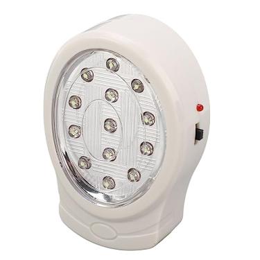 Imagem de Fafeicy Luz de Emergência LED, Luz de Emergência LED Recarregável Com Economia de Energia, de Falha de Energia 2 Engrenagens Branco Frio AC110-240V, Bateria Recarregável para Iluminação Contínua (#12)