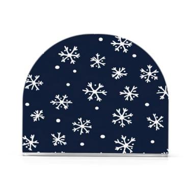 Imagem de Porta-guardanapos de flocos de neve de Natal para mesas - Porta-guardanapos para cozinha, porta-guardanapos de mesa, porta-guardanapos de coquetel, porta-guardanapos de papel331