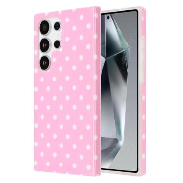 Imagem de Sunswim Capa para Galaxy S23 Ultra Cute Estética Bolinhas Macio Durável Silicone Slim Anti-riscos Anti-queda À Prova de Choque Capa Protetora para Meninas Mulheres Rosa
