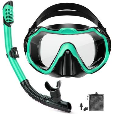 Imagem de Equipamento de mergulho PIYAZI Snorkel Set para adultos anti-vazamento