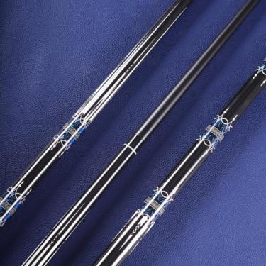 Imagem de Tiekerbilir Taco de sinuca de fibra de vidro, 2 peças de taco de sinuca - 147 cm tacos profissionais de bilhar para tacos de bilhar, conjunto de bastões de sinuca profissionais de 538 a 567 g (com