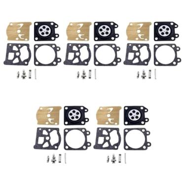 Imagem de Stgfyxgs Kit de reparo de carburador com 5 peças, incluindo diafragma de medição, compatível com motores de 45cc.