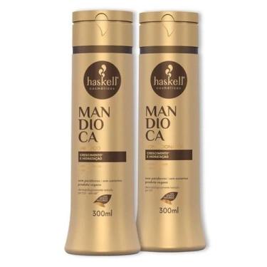 Imagem de Kit Haskell Mandioca Shampoo + Condicionador  Crescimento e Brilho