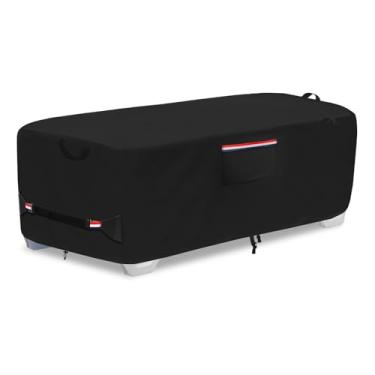 Imagem de Dipurman 00D Capa de espreguiçadeira resistente ao ar livre à prova d'água para 4-6 cadeiras empilháveis de pátio, 203 cm C x 81 cm L x 101 cm A capas de poltrona de piscina para espreguiçadeiras