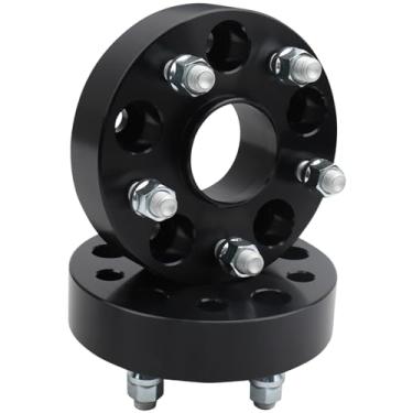 Imagem de IRONTEK Espaçadores de roda de 5 x 120 mm compatíveis com Tesla Model S/X; para Honda Civic Type R, Odyssey, Passport, Pilot; para Acura RL, RLX, TL, TLX, Passo de rosca forjada de 3,8 cm M14x1,5 furo