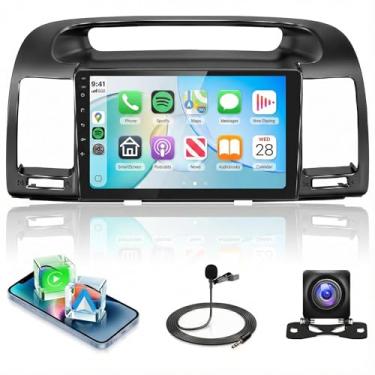 Imagem de Qual-comm Snap-dragon Chip estéreo para Toyota Camry 2000 2001 2002 2003 2004 2005 2006 8 núcleos 4G+64G, sem fio Carplay Android auto, 5G-WiFi GPS, tela sensível ao toque IPS de 9 polegadas, câmera