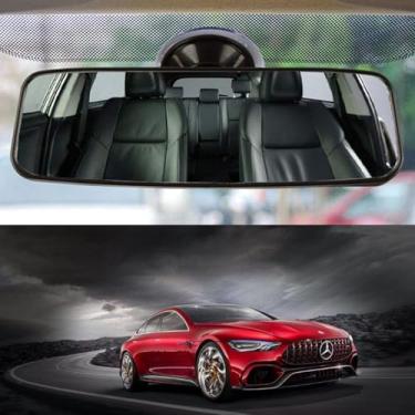 Imagem de Espelho retrovisor, retrovisor interno para dia e noite compatível com Nissan Sentra, Titan, Rogue Altima Murano Kicks Armada Versa March Xterra Navara Frontier 2008+ e suporte de suporte