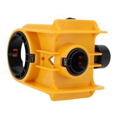 Imagem de WALFRONT Kit de Instalação de Fechadura de Porta, Serra Copo de Aço Carbono e Modelo ABS para Madeira Com Modelo Ajustável e Perfuração Precisa, Ideal para Portas de 1-3/8 a 1-3/4