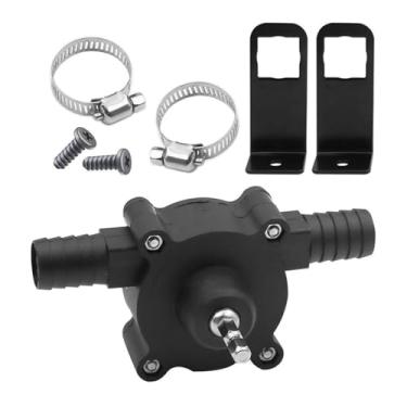 Imagem de Bomba de transferência alimentada por furadeira elétrica, motor de fluido autoescorvante de alta velocidade para água, gasolina, óleo e diesel, mini acessório manual de conexão rápida