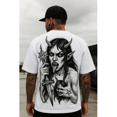 Imagem de Camiseta Streetwear Oversized Masculina heavy metal - awagon, 2, G