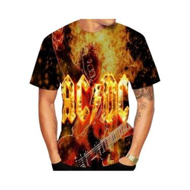 Imagem de Punk Hip Hop T-Shirt, Banda 3D Padrão Impresso, Design Criativo, Venda