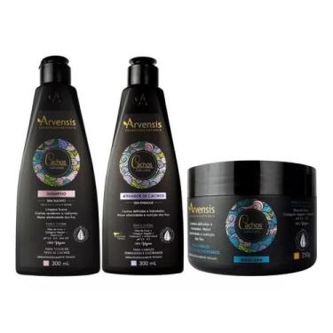 Imagem de Kit Arvensis Cachos Shampoo Ativador Mascara