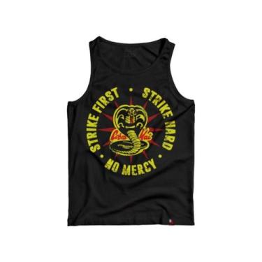 Imagem de Camiseta Regata Cobra Kai Strike First Camisa Karate Kid - KING OF GEE