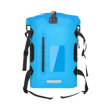 Imagem de Mochila Impermeável Grande De PVC 30L Para Natação, Trekking, Rafting 