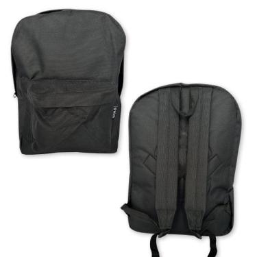 Imagem de Mochila Escolar Preta All Black com Design Moderno e Resistente Ideal 