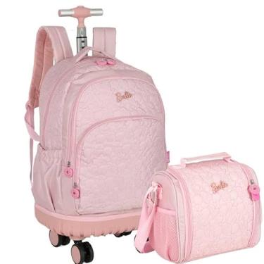 Imagem de Kit Mochila Rodinha e Lancheira Juvenil Barbie By Luxcel Ref 47712