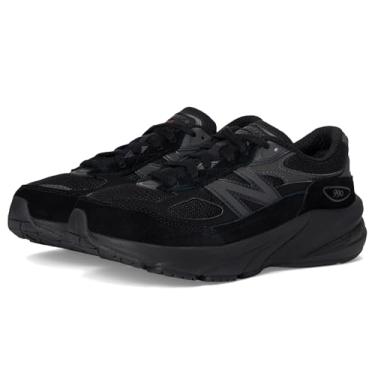 Imagem de New Balance Tênis infantil unissex FuelCell 990 V6 com cadarço, Preto/preto metálico, 4 Big Kid