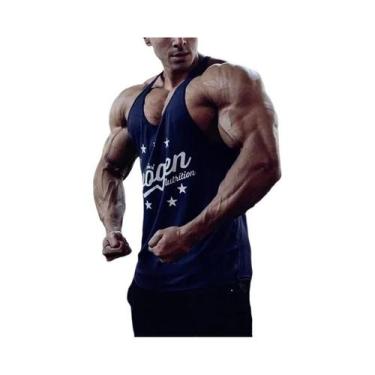 Imagem de Camiseta Regata Masculina De Algodão Para Academia, Fitness E Corrida 