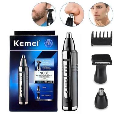 Imagem de Maquina Aparelho De Tirar Pelo Nariz Barba Bigode Depilação Kemei 2 em