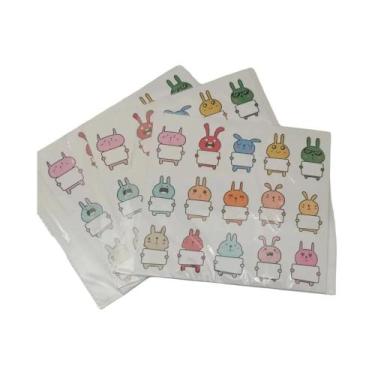 Imagem de Adesivos De Nome De Animais De Coelhos Fofos, 75 Peças, Para Garrafa D