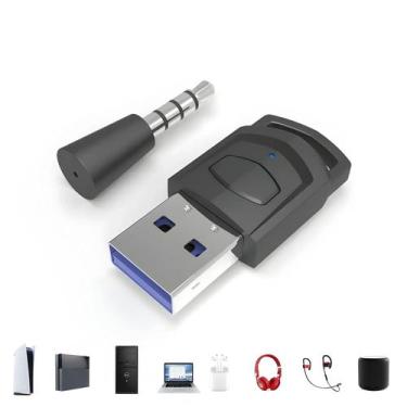 Imagem de Adaptador De Áudio Sem Fio Bluetooth 5.0 Para PS5, PS4, PC E Consoles 