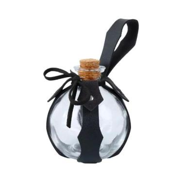 Imagem de Conjunto De Garrafas De Poção De Vidro Com Folhas De Elfo Para Hallowe