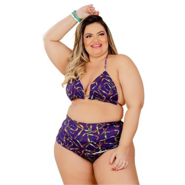 Imagem de BIQUINI AZUL CORTININHA DOLCE SEDUTTI