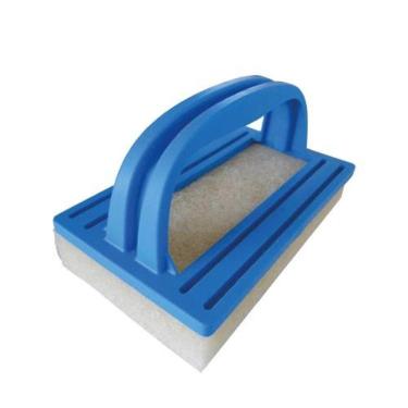Imagem de Escova Para Piscina Passe Limp Netuno Limpeza De Bordas Azulejos Fibra Sintética Pegador Ergonômico