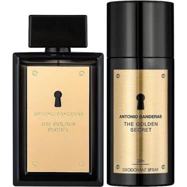 Imagem de Kit antonio banderas the golden secret edt 100ml + deo spray 150ml