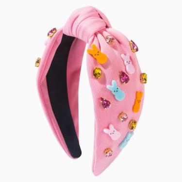 Imagem de Bandana Easter Bunny Crystal Strass rosa para mulheres - taiyuanketanm