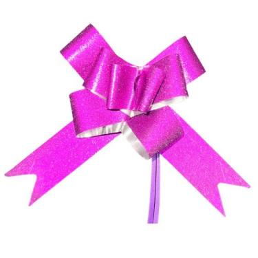 Imagem de Kit 100 Laços Mágicos Para Presente Fácil De Montar Várias Cores 28x46