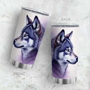 Imagem de Caneca de viagem Oasisdream Tumbler 600ml de aço inoxidável com tampa