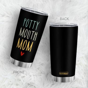 Imagem de Copo de viagem Oasisdream 600ml de aço inoxidável para mamãe