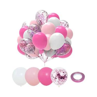 Imagem de Balões De Látex Rosa E Roxo Macaron De 10 Polegadas, Conjunto Com 50 P