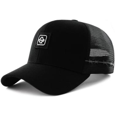 Imagem de Boné Sacudido`s - Logo Estilizado - Preto - 6 Gomos