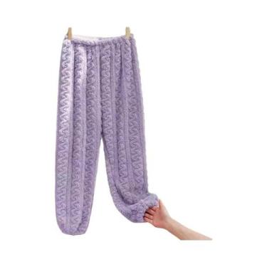 Imagem de Conjunto De Pijama Feminino De Veludo Quente Para O Outono, Pullover E