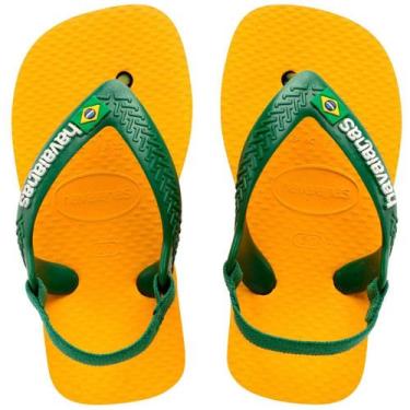 Imagem de Chinelo Havaianas Infantil Baby Brasil Unissex Original Cor:AmareloTam