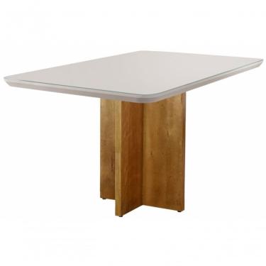 Imagem de Mesa De Jantar Moderna Com Vidro - Roma-1,20x0,80m - Móveis Mundial