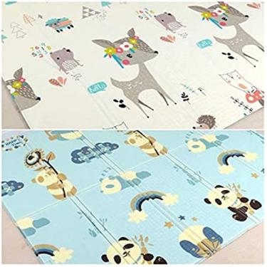 Imagem de KRASS Tapete de engatinhar Tapete de bebê dobrável quebra-cabeça tapete infantil tapete engrossado almofada de engatinhar tapete dobrável tapete de bebê, M005 1, colecionador88