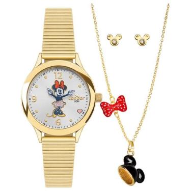 Imagem de Relógio Condor Feminino Ref: Co2025ac/k4k Dourado Minnie + Semijoia