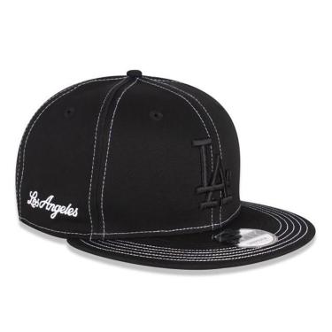 Imagem de Boné New Era 950Contrast Stitching Los Angeles Dodgers Preto-Masculino