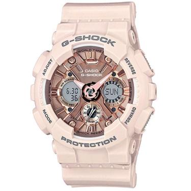 Imagem de Relógio CASIO G-SHOCK feminino anadigi rosa GMA-S120MF-4ADR