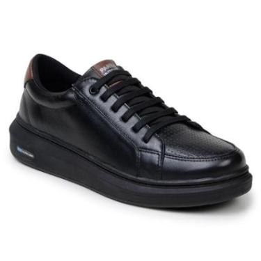 Imagem de Tênis Masculino Casual Solado Alto Couro Legitimo-Masculino
