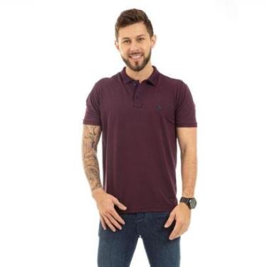 Imagem de Camisa Polo Masculina Lisa Básica Algodão Manga Curta Casual-Masculino