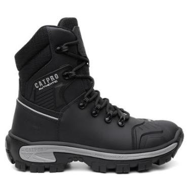 Imagem de Bota Masculina de Couro Legitimo Adventure Militar Tatica Biqueira Frontal Coturno Masc...